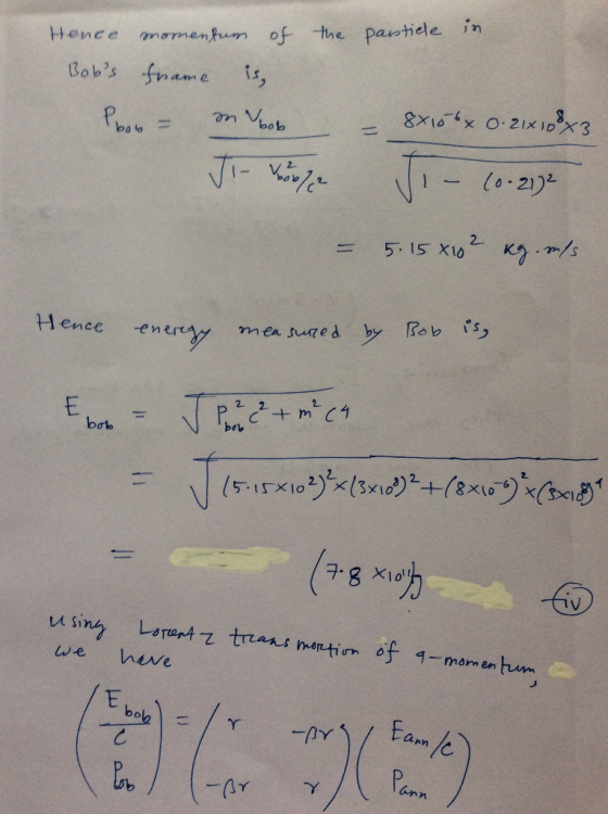 Hence momenfum of the pawhiele in (021) l_ Hence en bơb チ8 X1011 we huve Pan inn