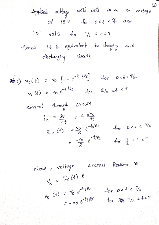 Appled vollae wllact voltage au о DC of 15 V and volt quivalent chayiry ttence to and duchong oy for <+7 °^ Velt) Re for Vo h