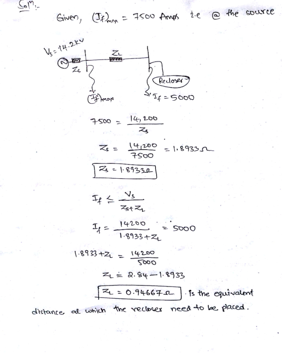 the souurce Given, (Tr2 ,ー7500 frwgs, 2.e @ Reclo*< 200 .. 1.8933 +L Sooo recoeex neea +o lae placed dliclance aE hich the