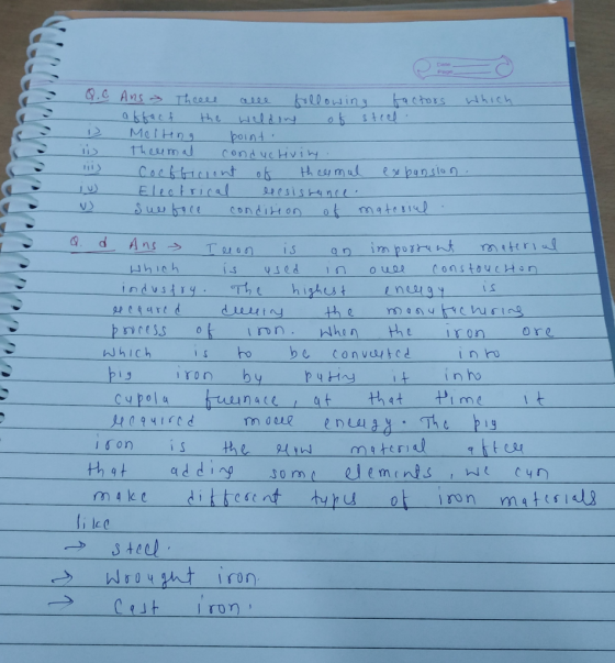 .C Ans Thcees bllowiny hactors stees WhIch lee akfact MelHng theuma boint ConducH1h Cockticiant of Electrica Sun hrce H ees m