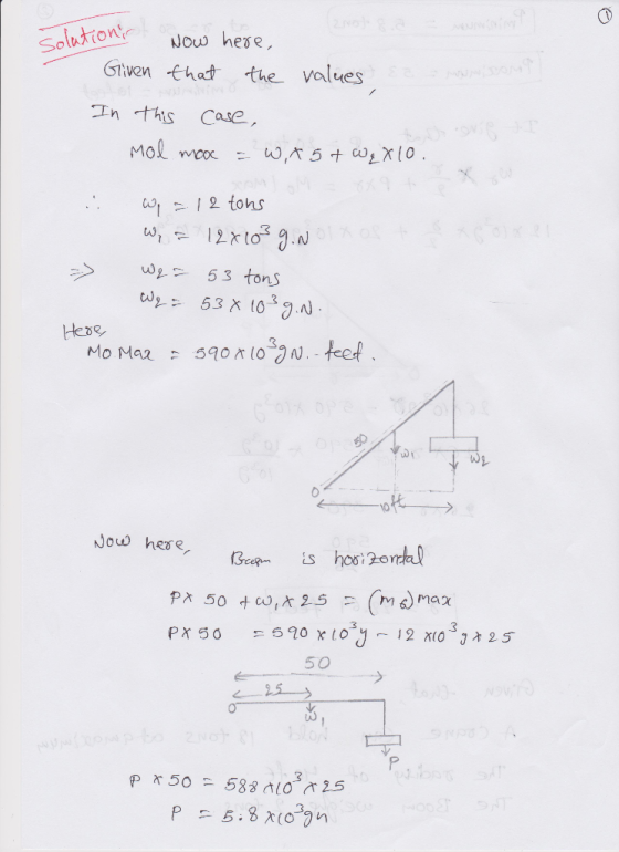 Gttven hat the values In this Case 53 tons MO MAZ 5 qo 10ソリ.teef Now hese 3 3 50