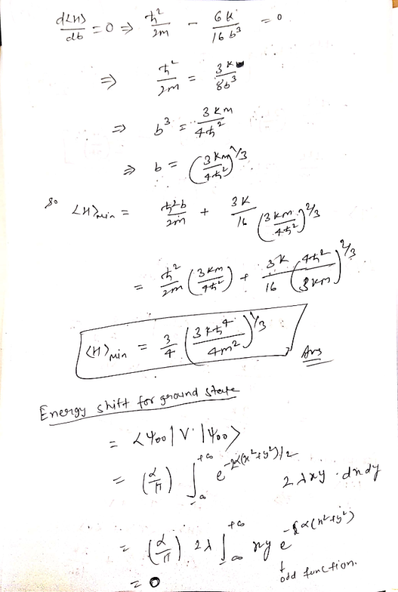 dins M 3 4 3 4 Ln + /3 km 2 3KM 4- Min 4m2. Ars Enengy shift for gnound steute 2Any Co 2 odd tunfon.