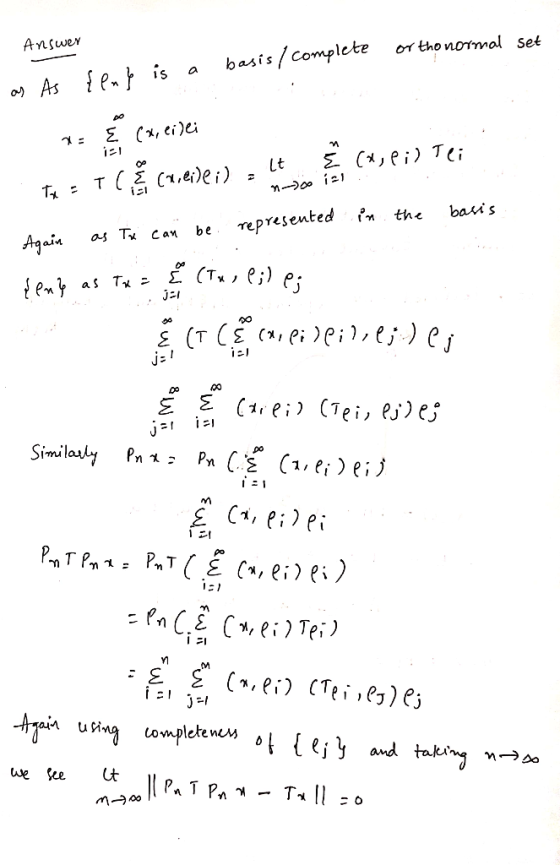 nomol set Answer a basis/complete i21 Again as T* can be epresente the baws м (11 eiles 1되 21 31