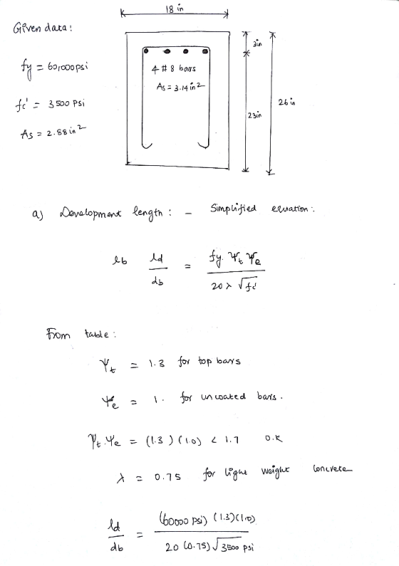 Giiven data, As 3.14 in 23un Simplied ewation Lenath en. Ad om ale 七 n uoated barts. - (l3 ) (io) L 1.1 Gehk We.ahx (oncvere一
