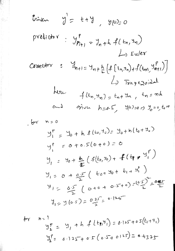 tven о oe predithr Уп hrh fl tn, Чa) Eu/er Сomettor 5 Tayезоida t nvn hods Уo)0 ) 9,7о to tn = mh hflto,); Jo+h(to9) оfо.slot