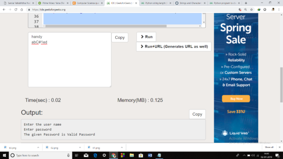 Sardar Vallabl bhai Na Prime Video Y tra e x e Computer cience que × IDE Geek forGe s aG Python string length 。Strings and Ch