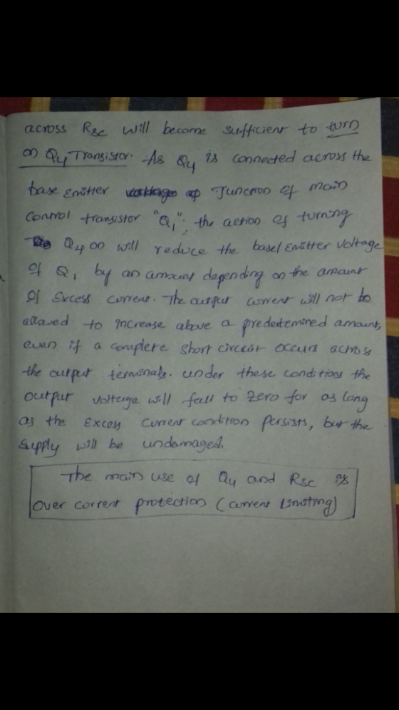 across Rec Will become Suffuenr to turn Pu Trangistor As &, i8 Connected acos he base Enitter sage pTuncavo ef moin Connol tr