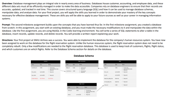 Overview: Database management plays an integral role in nearly every area of business. Databases house customer, accounting,