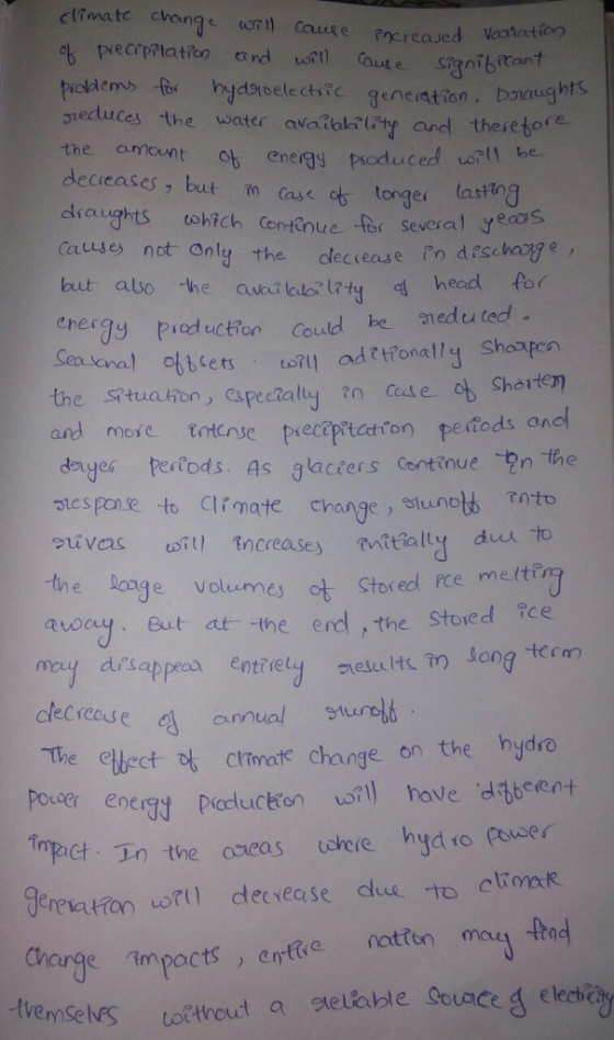 climate chang ort Cause POcreased Voatiation Cause 아 pecrpetatfon nd Pioldems for ieduces the hywspele ctsic geneation. Dnaug