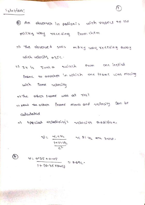 Sol tion obseかve, An in 후rane to anothen.nu)hich onellamt uOoi moo-ra coladaled 5.69 L .