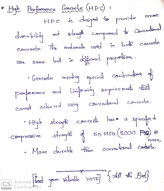 HighPefomance Gonele (HPc) to provide rnose HPC dabilaly andtseCmposed Cnverar concrete. The mateiah usad in bod Cencrele 8am
