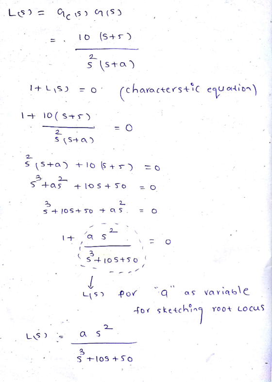 S sta characterstic equation 2 2 3 as vaYI or sketching root LocuS