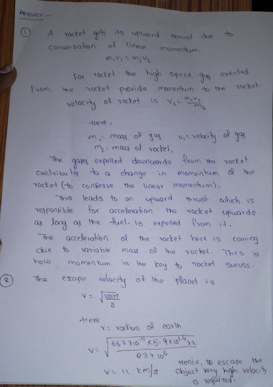 ① A t gets is upuard must due to vocke thrust due conver sation 。우 ficeaY a evected foy voctel the high apeed qo ew 09% et pr