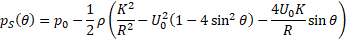 1 (K2 U (1-4 sin2 θ) R-sin θ