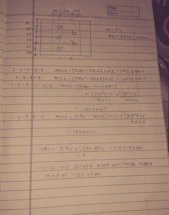 Page: 30 Date: 0 2 / 25 25 do = 24ャ2=2673 25 25 QS 2-314-s Amet =(2OD-3メ26)メ16= \9S 2mm 2 16-7-2-9 Anet -(2OD-2x28)X16 2368 c