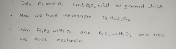 Join i ond O Link o,o wiu be ground Link . Now we have mechanism chanism O A2820 om d we have mec hanuism
