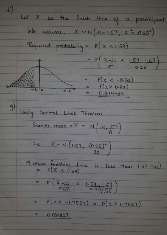ned prababailityPx 4 159) PX-J 159-167 0-2 Plz -0.32) Plz> 0.32) 0.374484 Sampla meanXN 2. eN (167, 025 inishing O.25 430 P(ス