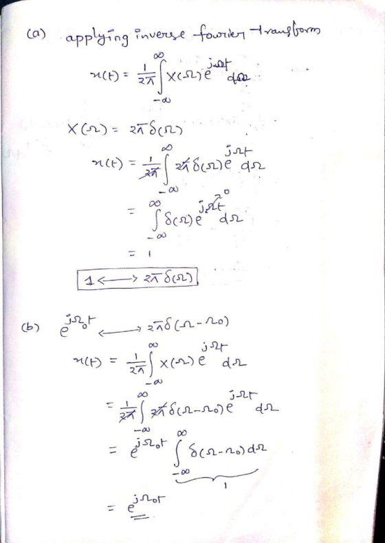 fowriknanom Ca) applying nverse n マオ -du J 8en)e d 4ぐ Cb) x()e dル 27 d2