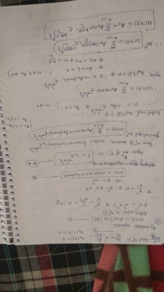 Heat of in ng By variable sepob (47) ucx t)=XTH (lat) Retg value in 0 XT X (Pos) t+xY 39 (xx -duit T= 3e ut Grorurxta hinan)