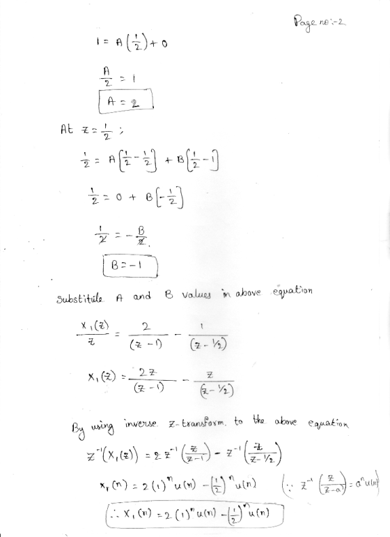 ne-2 2 2 2 Substitule A and 8 valuesaove eqpation X 1 () 2 2곳 inverue z- Exanfaxm, to tho obave eauakion Buing -\ ( 굿