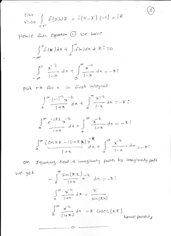 3 Hence -Ruh, equation O be have -t 21 ta 4 we get sin(사) hence peved