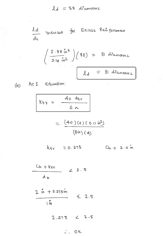 Id =88 diameters de 2 .8 s in2 2 /88) = 81 dame n S ametenS b) Aei equation in ktr 0. 215 t 2.5 2.5 2.215 2-S