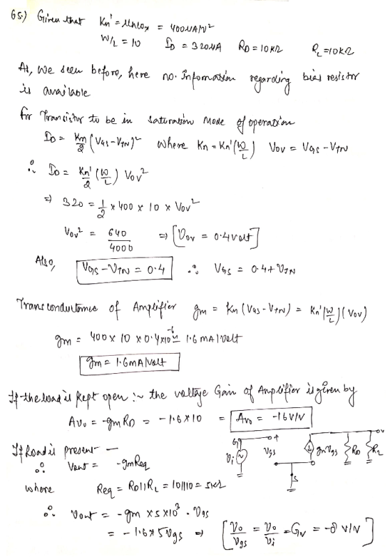 Kn= Alnto YooJA 1 RD= 10K 320MA A, We deen beore, here Sapumasan be resis no. datoratw Mode (Ve1-Vw Whre Kn- - Ka ( Vov Vac