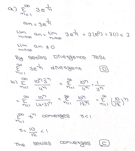 3et a E 3e SJ = 30) - 3 Lim Lim an qOEu Lim an DEU seoies Diuesgence TeSt dvesgent にし、 1997 L4 3 nzl convesges seoies The SaB