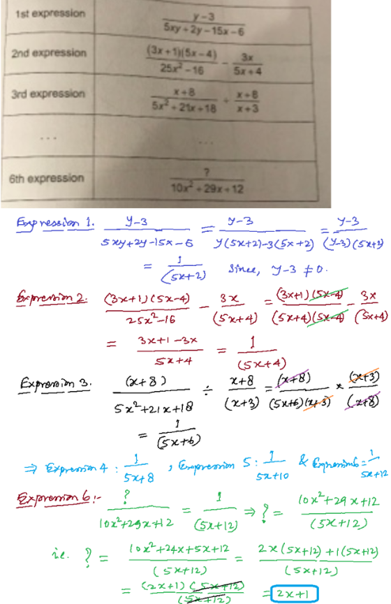1st expression Sry+2y-15x-6 3x+115x-4)3 2nd expression -16 5x +4 3rd expression 6th expression 0x+29x-12 Y-3 set江 5자 8 nl SXt