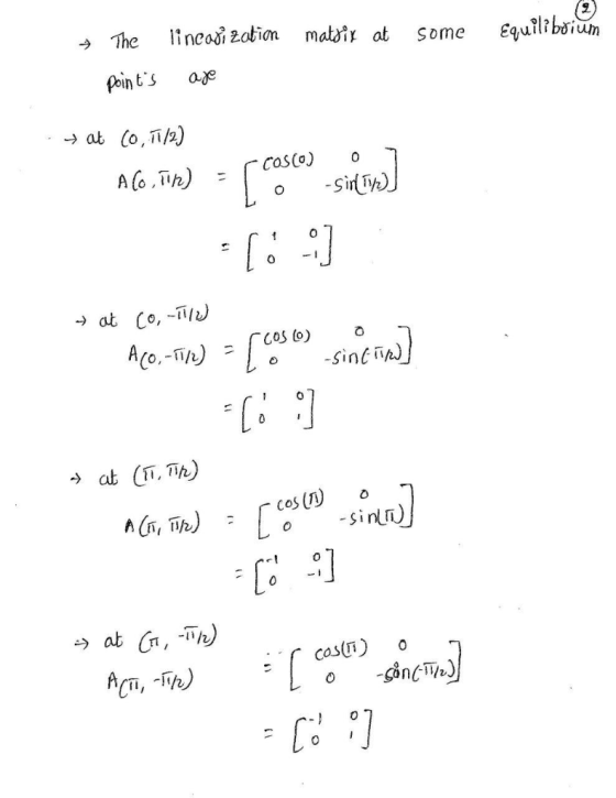 The lineoi zation mattir at s some Euil? böiun pointS oae 0,11/2 COS(o) o ; İ。.sity ) A(o·m) o,-1 CoS (oo oSinC) Cos (o A(, T