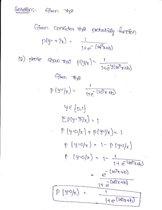 Solution ve Tht tiven ply +%) ttelw+b) ply/x):.REyLWTx.tb) (Q) rese dpo ㅟyit Given thät че 10,1 6 ATX+b) t e