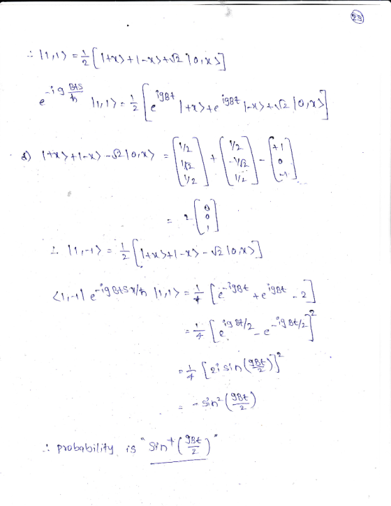 984 gBt 在. 2 2 Bt 4 Bt in () 2 : probability pYO