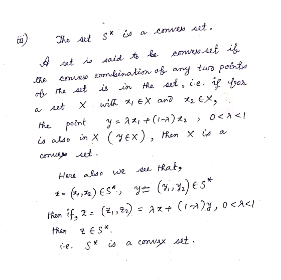 a caneo set. The et S eowewet i cme comdoination of any two poônts the aut, ie. if ^yor Je is in ofe Re et wilh *EX and 2 EX,
