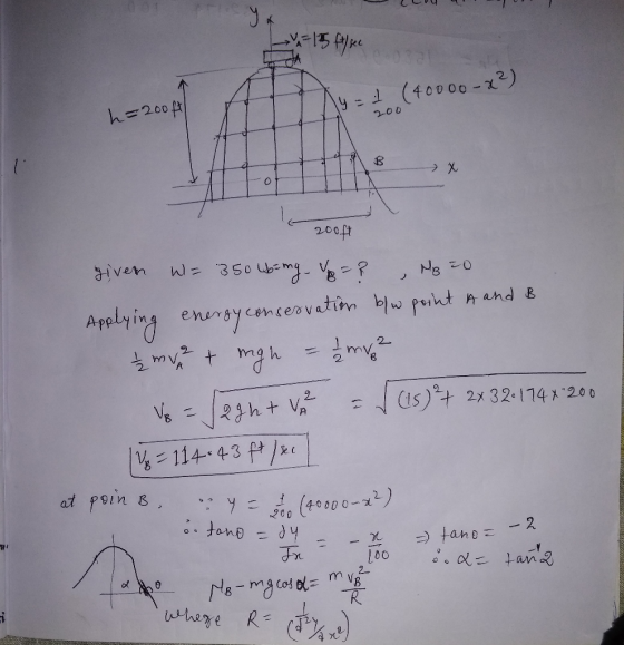 2) ん=200 ft y=1 (40000-X 8 200f Applying eursycemcevtipit n and 114 43 x 2 J-x 2- of (d2