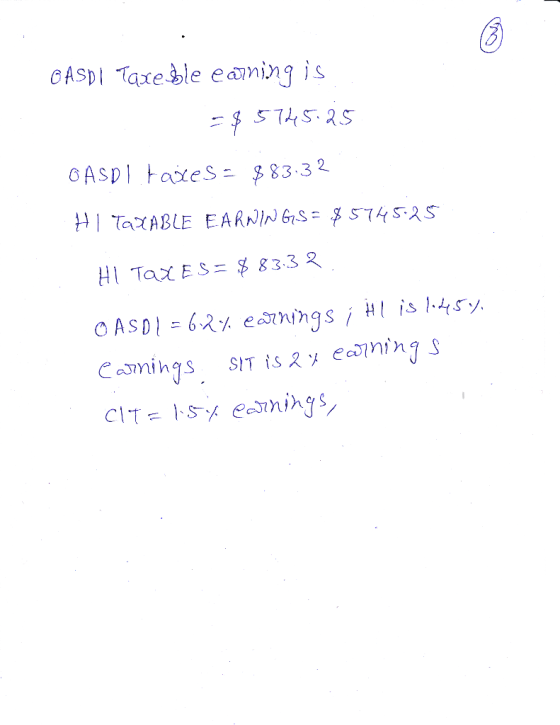 OASDI Taxe ble eaming is GAsD tateS - 83.32 HI TaXES= $ 83.32 O ASDI 6スブeanings į HI is |.tsy