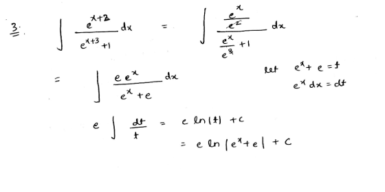 dx ee Lat da e e e dx = d& te e e netel +C e Ln
