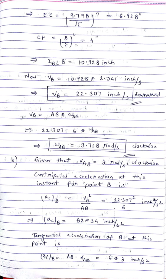 97 98 6.928 景) B =. I 0-928 inch 22.3 07 = 6 bGintha AB on atth,s Aon poi s 22.307 AB TmX en had accele hof, on 1 of Blat thi