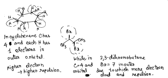 In eyelotexane Chas 4 and each H has 1 lectrons in outer Ва, onbital 2,3-dibnomobutane Bn= 7 inouter due towhieh mo^e доud an