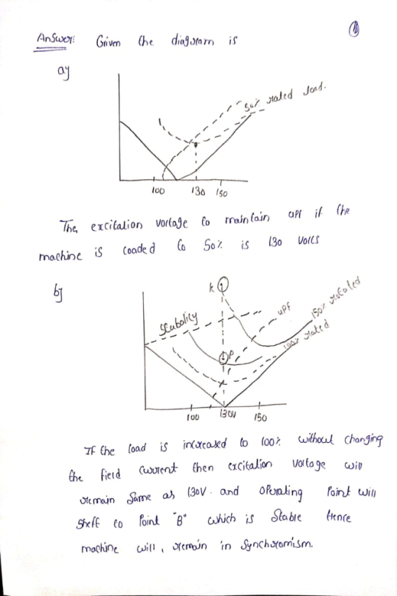 td lo 30 so i (he The excitation voríaje Co mainfain too 30v a 130v and oin oin wil Olcmain Jalme