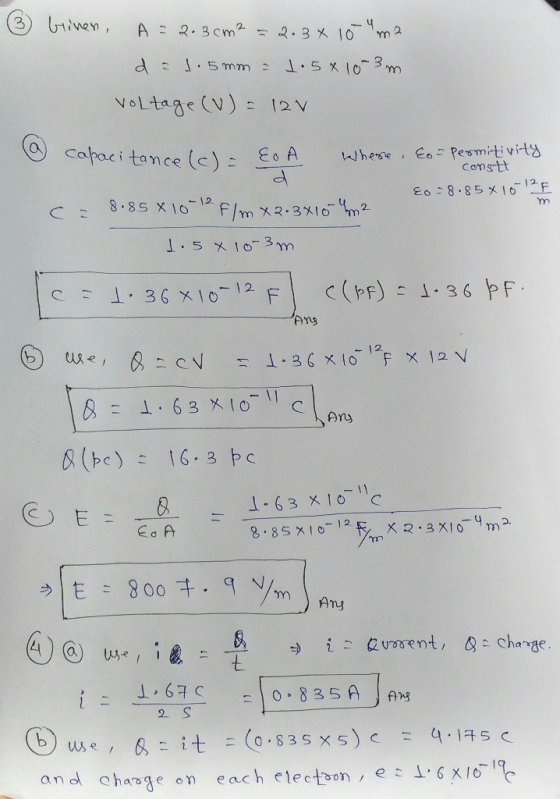 voltage (V) 12 v a) caracı tance (C Constt el 月 Any 1-63 x10-11C C. Ea A o 835 A heo g e on each electo on, ec L.6X/6-1 and