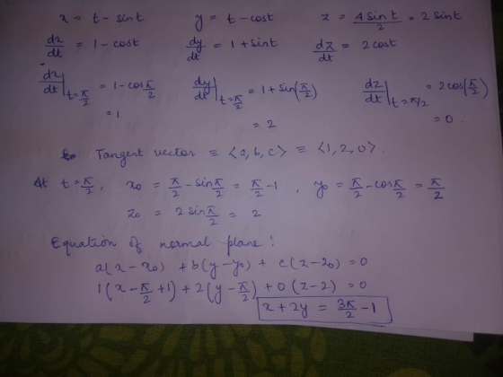 = t-cost ス24sint 2. - I- cost ta조 2 2ces(区 2 Equatio