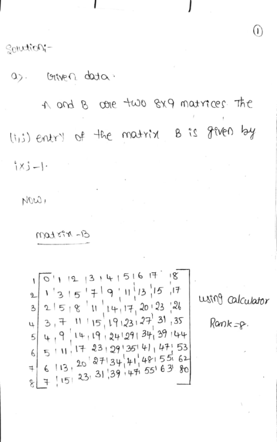 0 i3) entry of e matt8sfven x-1 NOt0 2 13 415161 g ustng calculator 3,15,1912312 31,35 Rank-P 5 99221339 61 5 , 11 . I 23, 2