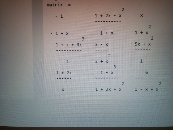 matrix 2 1 + 2x X X - 1 2 1 + X 1 X 1 +X 3 5x + X 3- X 1 +X + 3x $1 2 + X 1 3 1 +2x X-T - 2 $2 1 X X 1 + 3x + X X