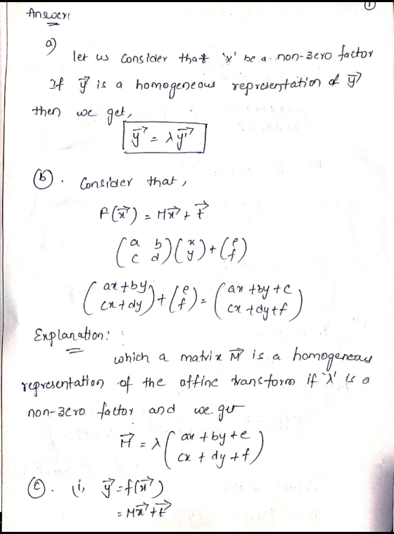 ler us Cons toler 라 is a homogeneous γePr then wc g Consiaey that cn tdyt Explanbon: ic a homogenea ohich a mali -at01 and we