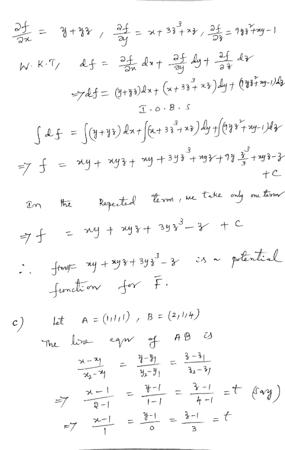 KC W. K.T 33 T.o B S 3 3 3 + +xy-3 only take the C patnteal fangy 3y- fimcti on (2,1/) et A A B The (h 1- - t - 7 2 1