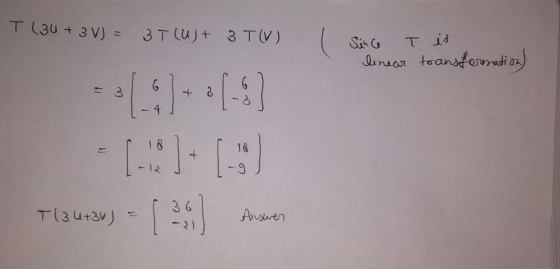 T 13u+ 3V) 3T U)+3 TV) Sir Ca T Dinsosr toanstevradi on) - 1--. 4 1 8 18 + -O -12 36 T(3413) Answen -21