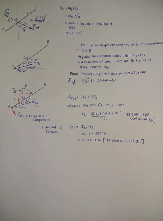 3i m2 1ayl = m3 local 445x 38 978176.811 N 7.793 9.8 6-17-796 net a, 3 For inertial torque we need the angular acceterathion