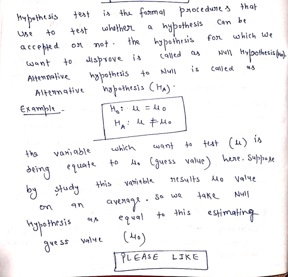 that is th fomal pocedune s est Can be apethesis the hpothesis whother a. test to for acceped Hyothesisa) (9}jed disprove is