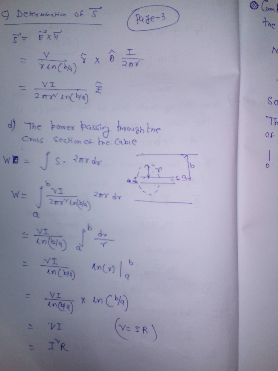 Com the Pade-3 Detorminr Hm V X TIC4) VI (knChc) 2 mw Th dThe bower hassig teugh tne Cross Sechion of he Cabie S RTdr C VI 2m