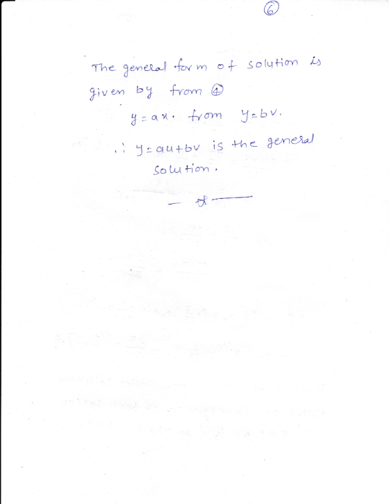 The genela 1.fex.m c + Solu tion given by from④ So lu tion